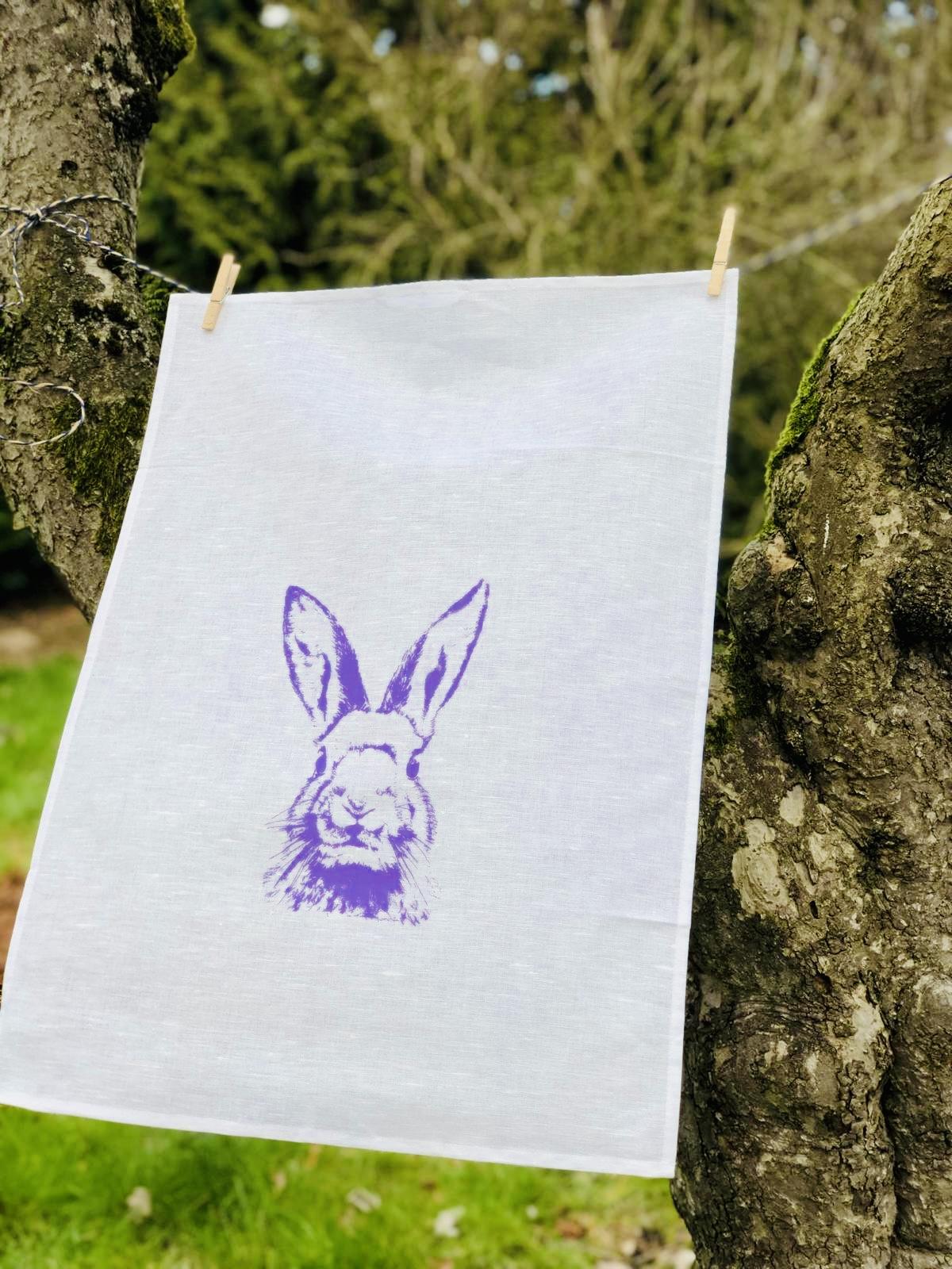 Hase-Geschirrtuch-lavendel