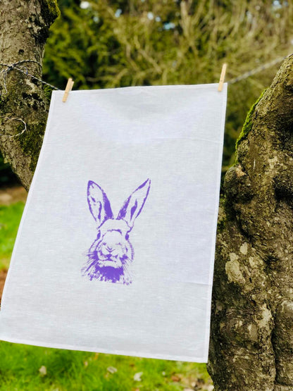 Hase-Geschirrtuch-lavendel