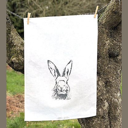 Hase-Geschirrtuch-schwarz